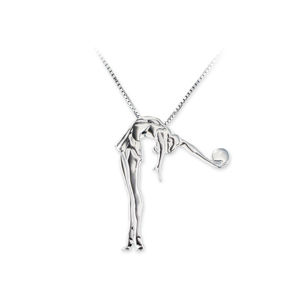 Necklace with pendant in silver