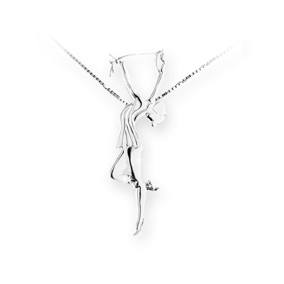 Necklace with pendant in silver