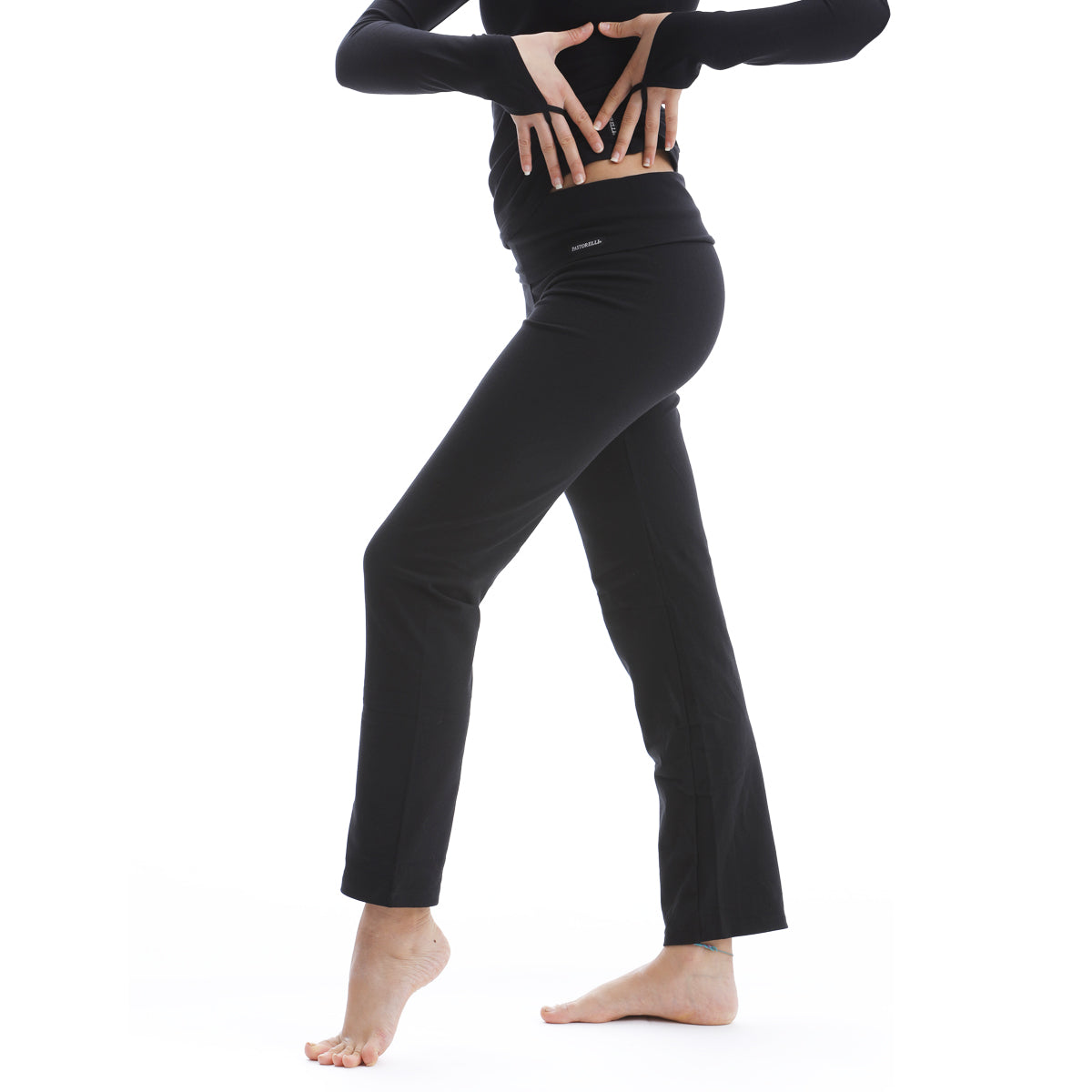 Pantaloni jazz con fascia elastica