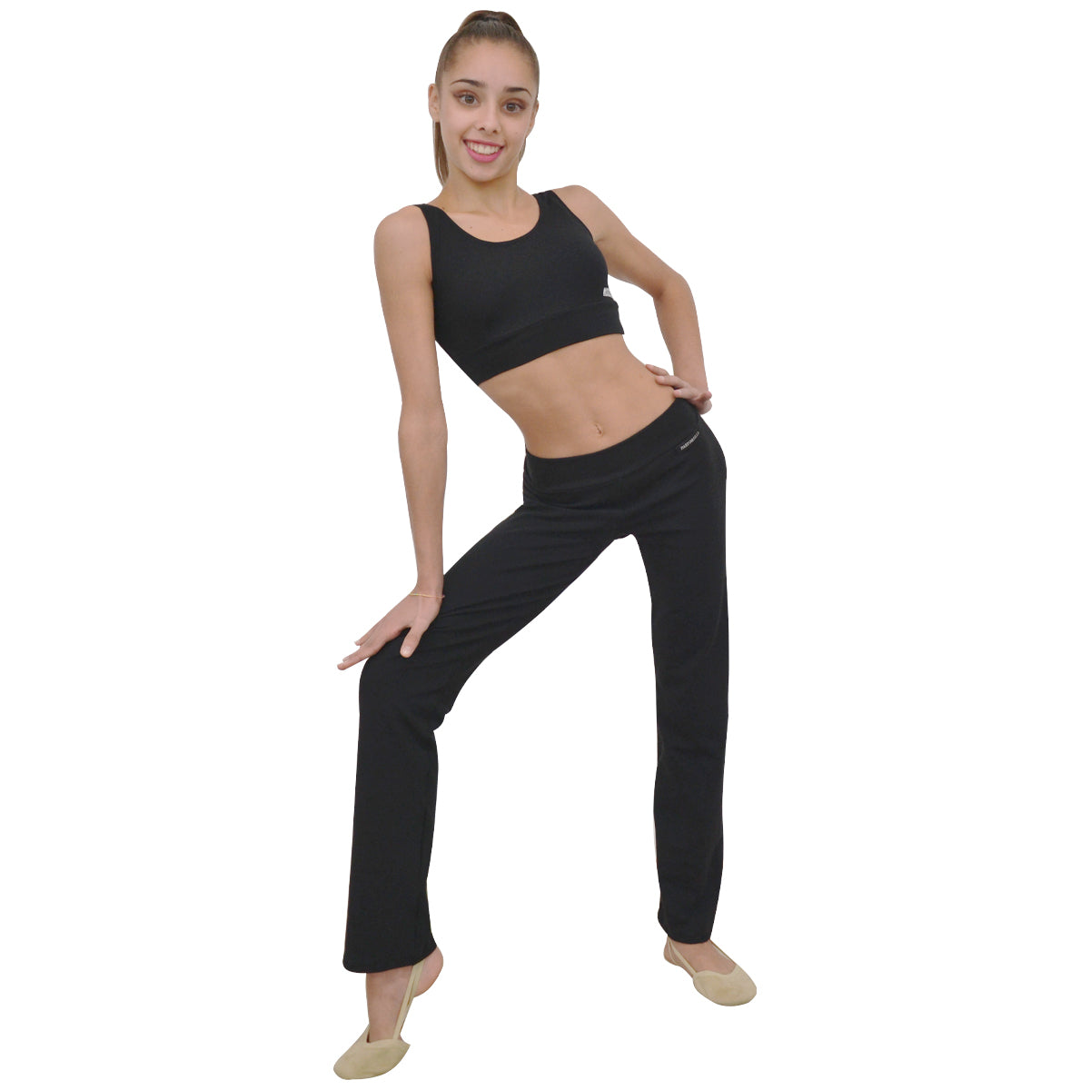 Pantaloni jazz a vita bassa