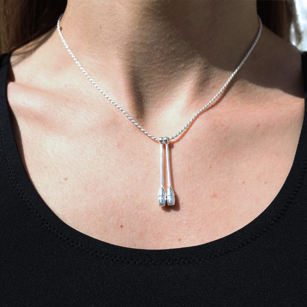 Ogrlica s batinama u srebru